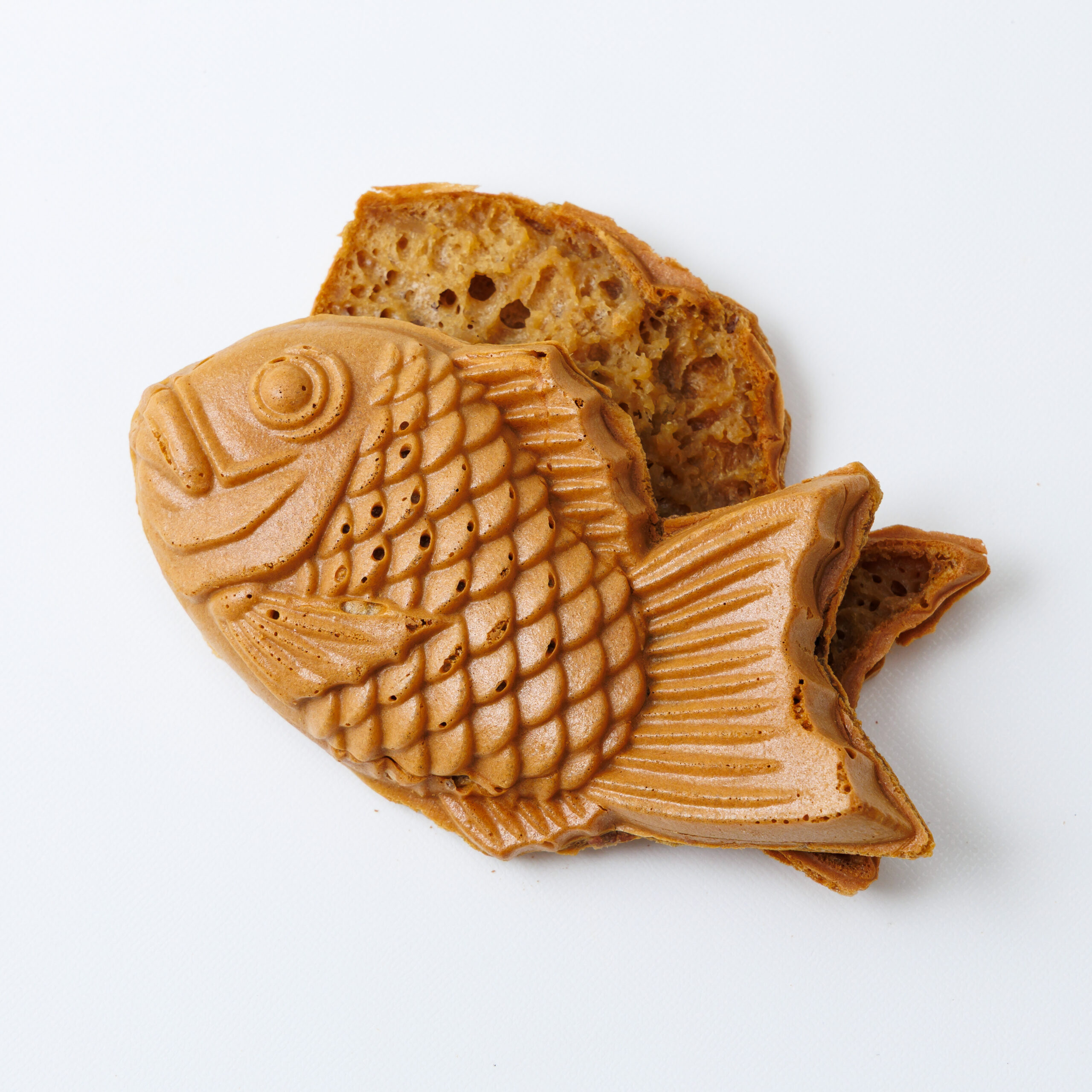 あんなしたい焼き。中身を入れない生地だけのたい焼き